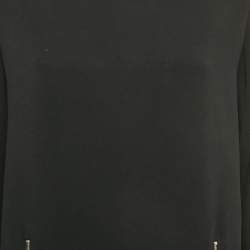 Pre Owned بلوزة ستيلا مكارتني أسود كريب بأكمام طويلة صغير