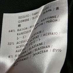 Pre Owned بلوزة ستيلا مكارتني أسود كريب بأكمام طويلة صغير