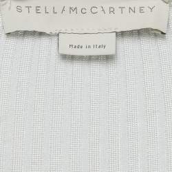 مملوكة مسبقًا Stella McCartney Blue Rib Knit Asymmetric Maxi Dress M