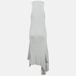 مملوكة مسبقًا Stella McCartney Blue Rib Knit Asymmetric Maxi Dress M