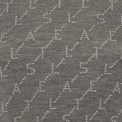 مملوكة مسبقًا Stella McCartney Grey /Cream Logo Wool Knit Mini Dress M