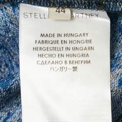 Pre Owned Stella McCartney Blue Jacquard Blouse M