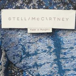 Pre Owned Stella McCartney Blue Jacquard Blouse M