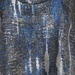 Pre Owned Stella McCartney Blue Jacquard Blouse M