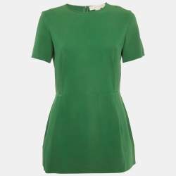مملوكة مسبقًا Stella McCartney Green Crepe Blouse M