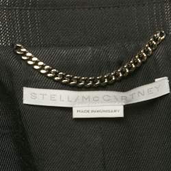 مملوكة مسبقًا جاكيت بليزر ستيلّا مكارتني شيكر أسود / رمادي كبير الحجم مقاس صغير - سمول