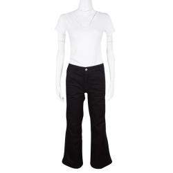 Stella McCartney Black Side Panel Detail High Waist Jeans M