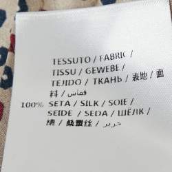 Pre Owned Stella McCartney Beige Geometric Print Emily Long Coat S