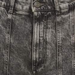 مملوكة مسبقًا بنطلون جينز ستيلا مكارتني مطرز شعار دِنم رمادي مقاس وسط (ميديم) 28 بوصة