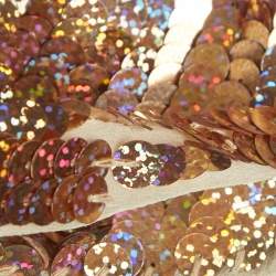 Pre Owned فستان ستيلا مكارتني شيفون حرير بيج مطرز قصير مقاس صغير (سمول)