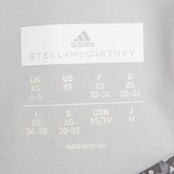 Pre Owned Stella McCartney x Adidas Grey Printed Jersey Tank Top & Leggings XS (Active Wear)