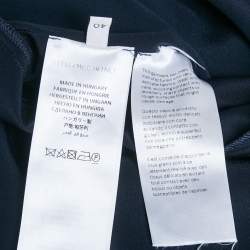 مملوكة مسبقًا فستان ماكسي ستيلا مكارتني نافي بلو حرير بأكمام منفوشة صغير (S)