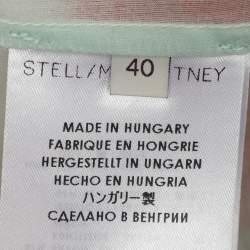 Pre Owned Stella McCartney Red/Mint Lace and Chiffon Sleeveless Tops S