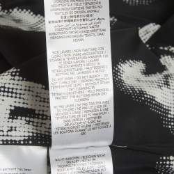 Pre Owned بلوزة ستيلا مكارتني حرير بطبعة حصان أسود مقاس متوسط - ميديوم