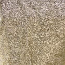 Pre Owned Stella McCartney Gold Lurex Gathered Lame Peplum Blouse S