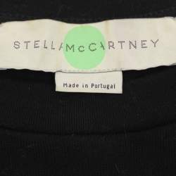 Pre Owned Stella McCartney Black Jersey Embroidered Sweater S