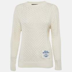 Pre Owned Stella McCartney Off-White Cable Knit Sweater XXS