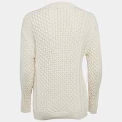 Pre Owned Stella McCartney Off-White Cable Knit Sweater XXS