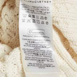 Pre Owned Stella McCartney Off-White Cable Knit Sweater XXS