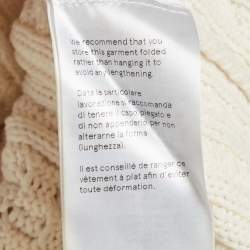 Pre Owned Stella McCartney Off-White Cable Knit Sweater XXS