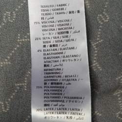 مملوكة مسبقًا Stella McCartney Navy Blue Logo Printed Crepe Jumper L