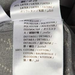 مملوكة مسبقًا Stella McCartney Navy Blue Logo Printed Crepe Jumper L