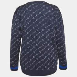 Pre Owned سويتر قطن أسود مطرز ستيلا مكارتني بالتعاون مع فرقة البيتلز مقاس صغير