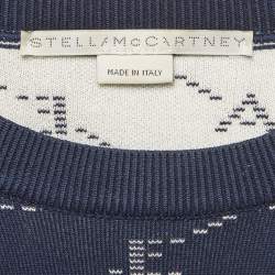 Pre Owned سويتر قطن أسود مطرز ستيلا مكارتني بالتعاون مع فرقة البيتلز مقاس صغير