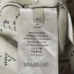 Pre Owned سويتر قطن أسود مطرز ستيلا مكارتني بالتعاون مع فرقة البيتلز مقاس صغير