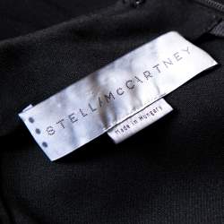 Pre Owned Stella McCartney Black Gathered Shoulder Detail Long Sleeve Jumpsuit S