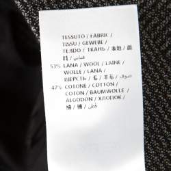 Pre Owned بنطلون ستيلا مكارتني صوف وقطن مونوكرومي بحافة واسعة XXS