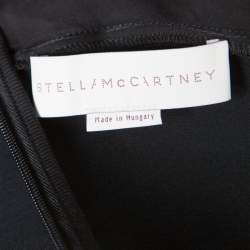 Pre Owned فستان ستيلا مكارتني حرير أسود شفاف قصات بلا أكمام M