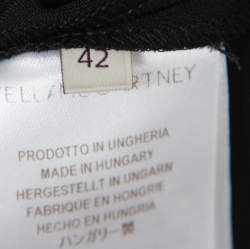 Pre Owned فستان ستيلا مكارتني حرير أسود شفاف قصات بلا أكمام M