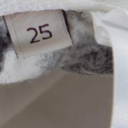 مملوكة مسبقًا Stella McCartney White Cotton Stretch Rose Embroidered Applique Skinny Jeans S