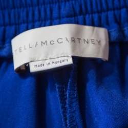 Pre Owned Stella McCartney Cobalt Blue Crepe Elasticized Waist Tamara Pants M