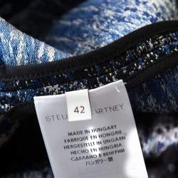 Stella McCartney Blue Jacquard Becca Mini Skirt M