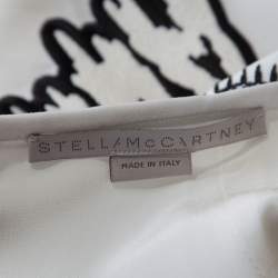 Pre Owned تنورة مستقيمة ستيلا مكارتني أول إيز لوف بيضاء مطرزة M