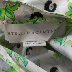 Stella McCartney Multicolor Floral Printed Silk Long Sleeve Eva Blouse S