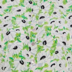 Stella McCartney Multicolor Floral Printed Silk Long Sleeve Eva Blouse S