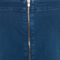 مملوكة مسبقًا Stella McCartney Indigo Denim Zip Front Sleeveless Dress M