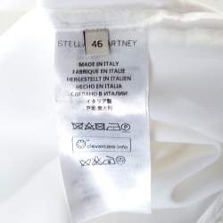 Stella McCartney White Eyelet Embroidered Oversized Box Shirt L