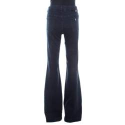 مملوكة مسبقًا بنطلون جينز ستيلا مكارتني واسع دنيم أزرق كحلي L