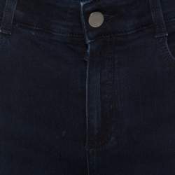 مملوكة مسبقًا بنطلون جينز ستيلا مكارتني واسع دنيم أزرق كحلي L