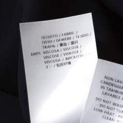 Pre Owned توب ستيلا مكارتني ليونور كريب أزرق كحلي بيبليوم S 