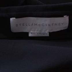 Pre Owned Stella McCartney Black Silk Ruched Detail Belted Jumpsuit S