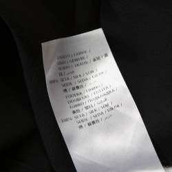 Pre Owned Stella McCartney Black Silk Ruched Detail Belted Jumpsuit S