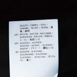 Pre Owned Stella McCartney Black Cady Bottom Zip Detail Tamara Trousers M