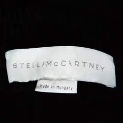 Pre Owned Stella McCartney Black Cady Bottom Zip Detail Tamara Trousers M