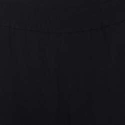 Pre Owned Stella McCartney Black Cady Bottom Zip Detail Tamara Trousers M