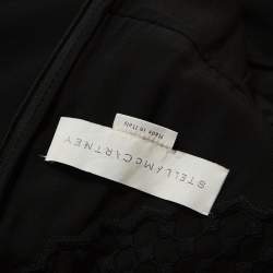 Pre Owned Stella McCartney Black Crepe Lace Insert Sleeveless Maxi Dress XS